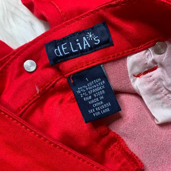 DELIA’S OLIVIA RED SKINNY JEANS - Picture 4 of 5